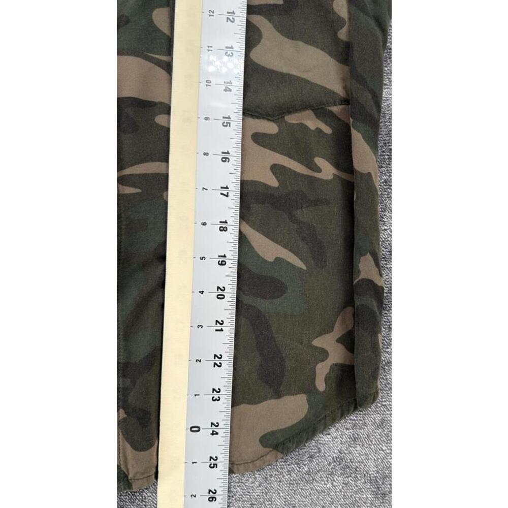 Sanctuary Camouflage Button-Up Shirt XS Military Fit Cotton - Picture 11 of 12